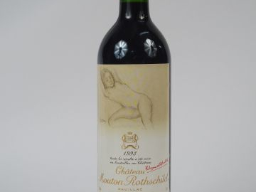 1 BOUTEILLE CHATEAU MOUTON ROTHSCHILD 1ER GCC PAUILLAC - 1993 - BALTHU
