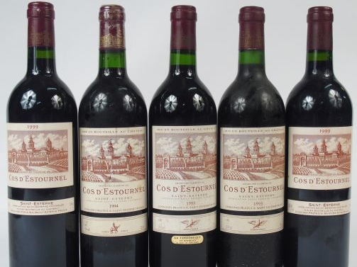 5 BOUTEILLES CHATEAU COS D'ESTOURNEL - 2/1993 1/1994 2/1999