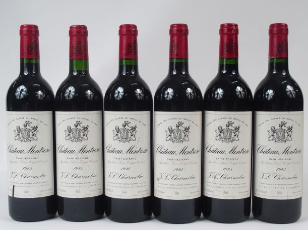 6 BOUTEILLES CHATEAU MONTROSE GCC ST ESTEPHE - 1995 - 2 ELD