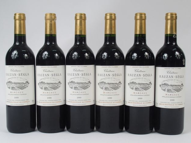 6 BOUTEILLES CHATEAU RAUZAN SEGLA GCC MARGAUX - 1999