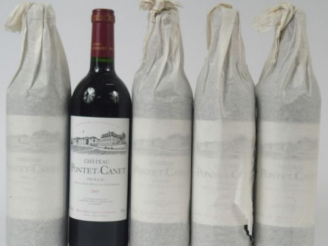 Vente aux enchères 5 BOUTEILLES CHATEAU PONTET CANET GCC PAUILLAC - 2001