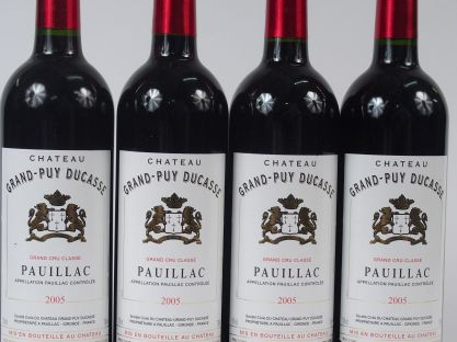 4 BOUTEILLES CHATEAU GRAND PUY DUCASSE GCC PAUILLAC - 2005