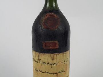 1 MAGNUM BAS ARMAGNAC MARQUIS DE MONTESQUIEU - 1865 - CAPSULE CIRE ABI