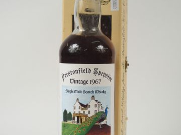 1 BOUTEILLE WHISKY SPEYSIDE 22 ANS DE FÛT DE CHÊNE - 1967 - COFFRET