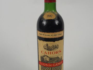 1 BOUTEILLE CAHORS CLOS DE GAMOT - 1947 - LB/HEP