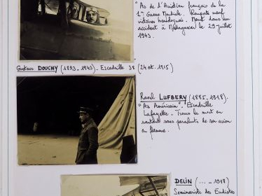 Ensemble de 16 photographies de pilotes : 'Les as de la première Guerr