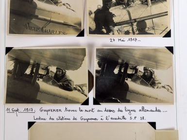 Ensemble de 16 photographies de pilotes : 'Les as de la première Guerr