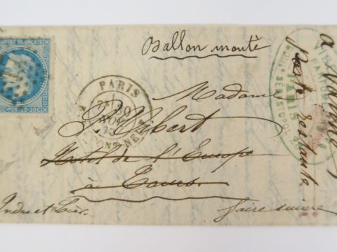 Ensemble de 8 ballons montés 'Le Washington' (2), 'Les Etats-Unis', 'L