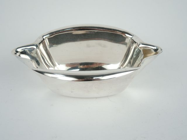 Saucière de style Art Déco en métal argenté