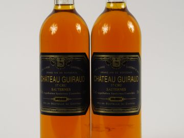 2 BOUTEILLES CHÂTEAU GUIRAUD 1er CC SAUTERNES - 1996