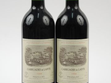 2 BOUTEILLES CARRUADES DE LAFITE PAUILLAC - 1998