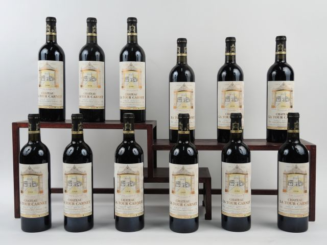 12 BOUTEILLES CHÂTEAU LA TOUR CARNET HAUT MEDOC - 1998 - CBO - ELF