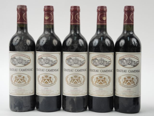 5 BOUTEILLES CHÂTEAU CAMENSAC GCC HAUT MEDOC - 2000