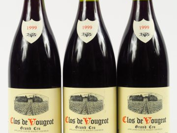 3 BOUTEILLES CLOS VOUGEOT GC HENRI REBOURSEAU - 1999