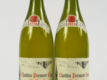 2 BOUTEILLES CHABLIS 1er CRU 'VAILLONS' VINCENT DAUVISSAT- 2010