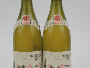 2 BOUTEILLES CHABLIS GC V. DAUVISSAT - 2002 - 1 LES CLOS - 1 LES PREUS