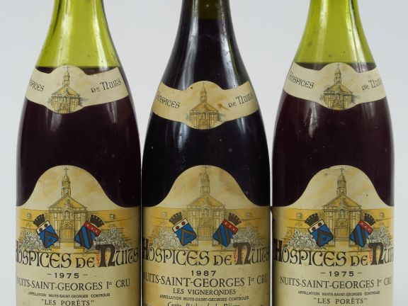 3 BOUTEILLES NUITS ST GEORGES 1er CRU HOSPICES DE BEAUNE : 2 'CUVEE AN