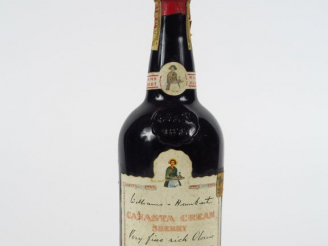 Vente aux enchères 1 VIEILLE BOUTEILLE CANASTA CREAM SHERRY WILLIAMS HUMBERT
