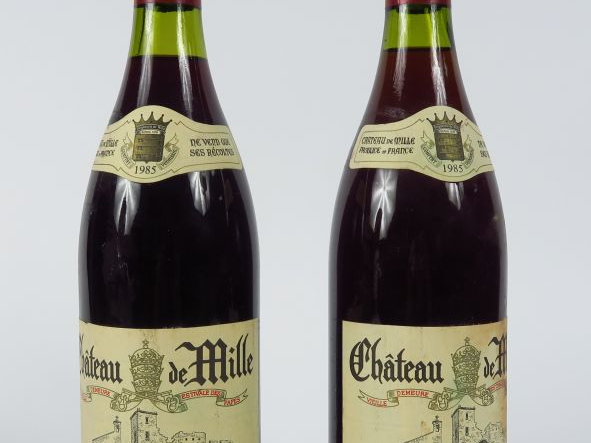 2 BOUTEILLES CHÂTEAU DE MILLE CÔTES DU LUBERON PINATEL - 1985