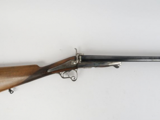 Vente aux enchères 240.Fusil juxtaposé à broche système Lefaucheux calibre 16, arme resta