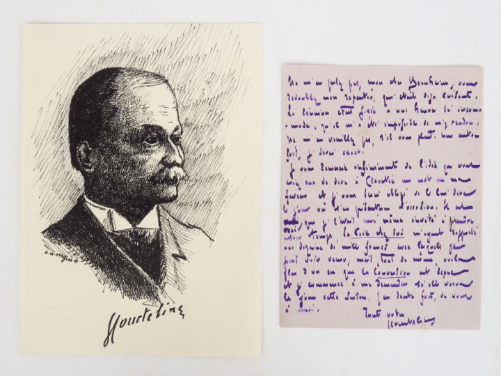 COURTELINE (Georges). 1858-1929. Romancier et dramaturge. Lettre autog