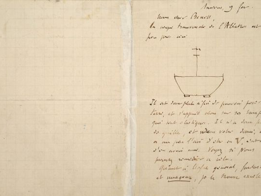 VERNE (Jules). 1828-1905. Lettre autographe signée. Amiens, 9 fév. [ca