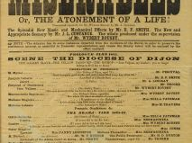 Vente aux enchères HUGO. Les Misérables. AFFICHE. Théâtre Royal Guernsey. Lessee and Mana