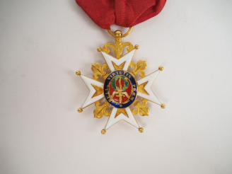 Vente aux enchères FRANCE  ORDRE ROYAL ET MILITAIRE DE SAINT-LOUIS Croix de chevalier d’é
