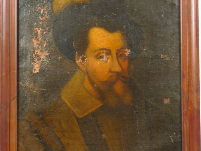 Ecole française XVIIème 'Portraits'.  Suite de 4 huiles sur toile 54 x