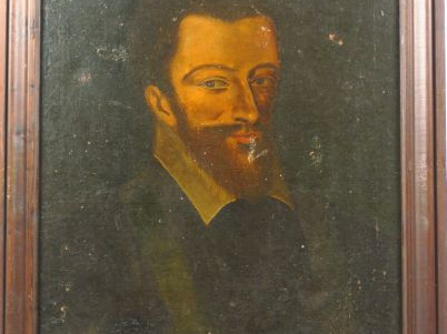 Ecole française XVIIème 'Portraits'.  Suite de 4 huiles sur toile 54 x