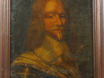 Ecole française XVIIème 'Portraits'.  Suite de 4 huiles sur toile 54 x