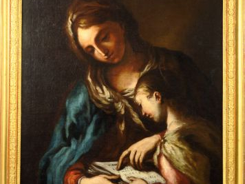 Ecole NAPOLITAINE vers 1700, suiveur de Luca GIORDANO 'L'Education de 