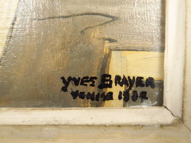 Yves BRAYER 'Venise'.  Huile sur toile, signée et située en bas à droi