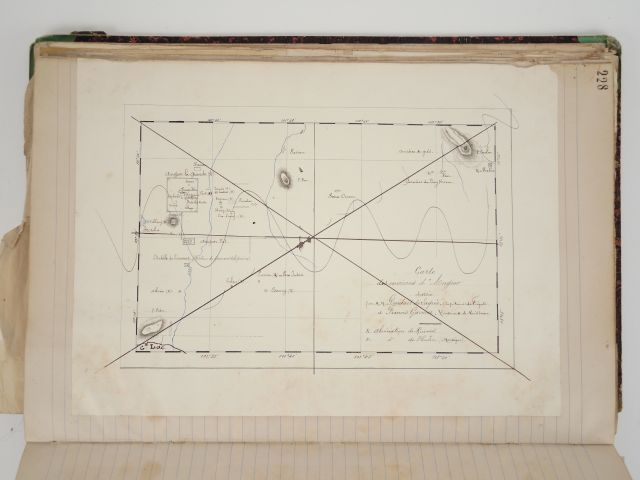 Recueil réalisé par Jean Moura contenant des croquis, des plans, des d