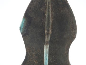 Moule à amulettes en bronze à décor de bouddhas on y joint quatre empr