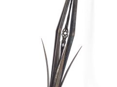 Vente aux enchères Lustre Art déco en fer forgé éclairant à quatre lumières à décor de fe