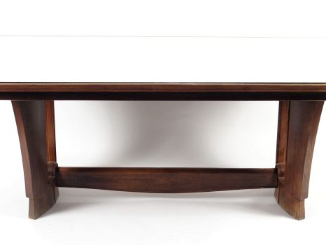 Maxime OLD (attribué à). Table de salle à manger 1940,  plateau à fond