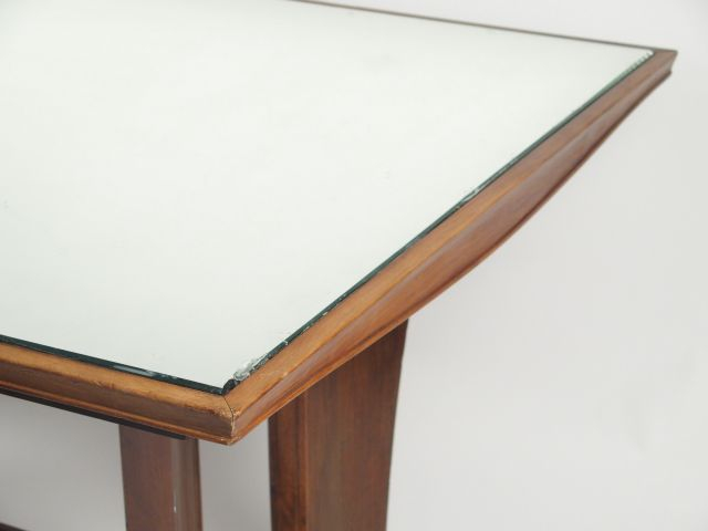 Maxime OLD (attribué à). Table de salle à manger 1940,  plateau à fond