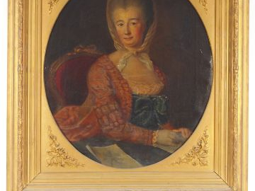 Ecole allemande de la fin du XVIII siècle 'Portrait de "Frau minister 