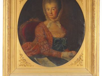 Vente aux enchères Ecole allemande de la fin du XVIII siècle 'Portrait de "Frau minister 