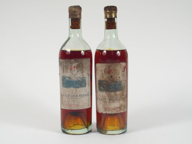 2 BOUTEILLES HAUT BARSAC CRU LAPELOUE EDMOND COSTE - 1922 - BEP/EF/CAP