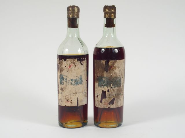 2 BOUTEILLES HAUT BARSAC CRU LAPELOUE EDMOND COSTE - 1922 - 1 BEP/1 BE