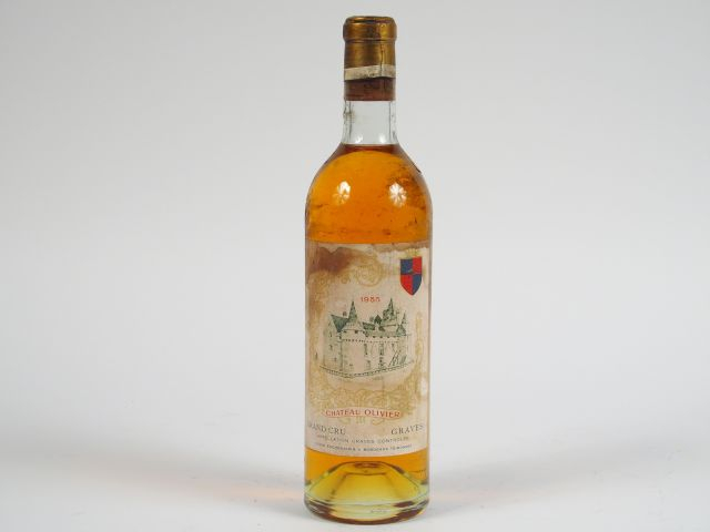 1 BOUTEILLE CHÂTEAU OLIVIER BLANC GRAVES - 1955 - BG/ELT