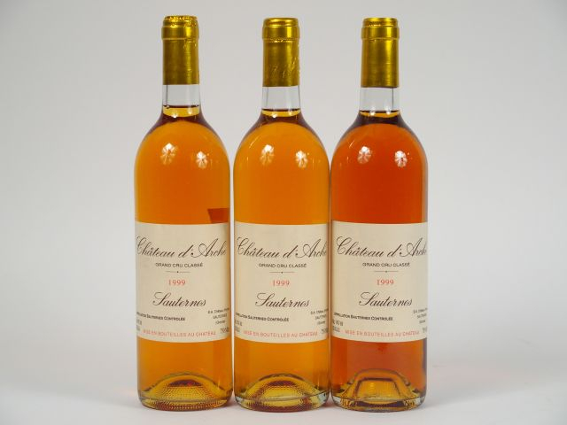 3 BOUTEILLES CHÂTEAU D'ARCHE CC SAUTERNES - 1999