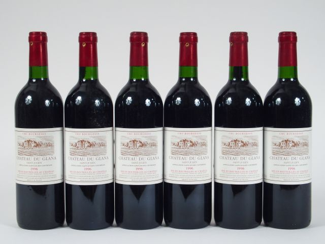 6 BOUTEILLES CHÂTEAU DU GLANA CB ST JULIEN - 1996 - CBO