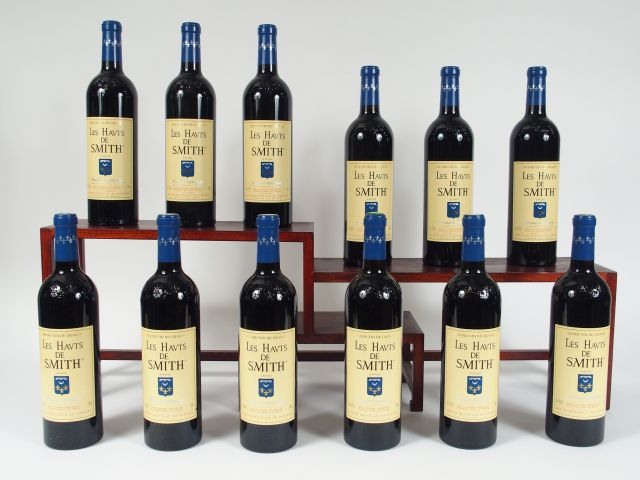 12 BOUTEILLES LES HAUTS DE SMITH GRAVES - 2000 - CBO - 1 BOUCHON LEGER
