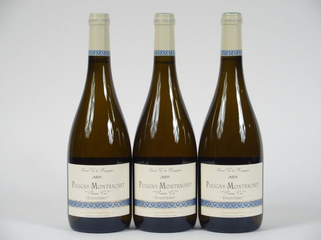3 BOUTEILLES PULIGNY MONTRACHET 1er CRU 'FOLATIERES' J. CHARTRON - 200