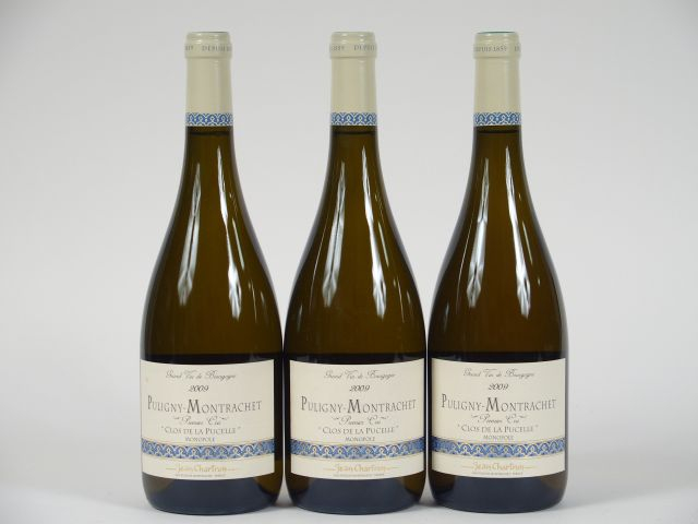 3 BOUTEILLES PULIGNY MONTRACHET 1er CRU 'CLOS DE LA PUCELLE' J. CHARTR