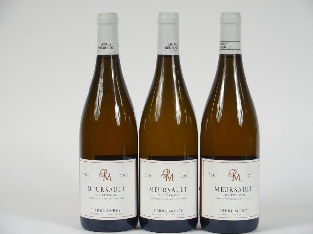 3 BOUTEILLES MEURSAULT 1er CRU 'LES TESSONS'  P, MOREY - 2010