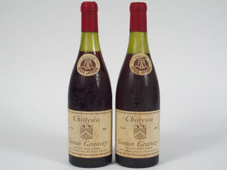 Vente aux enchères 2 BOUTEILLES CHÂTEAU CORTON GRANCEY GC L. LATOUR - 1966 - 3,5 CM/4 CM